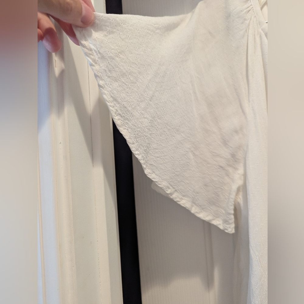 Show Me Your Mumu White Juana Tassel Tunic Top Cover Up Size Small *Note Re Spot - Picture 6 of 13
